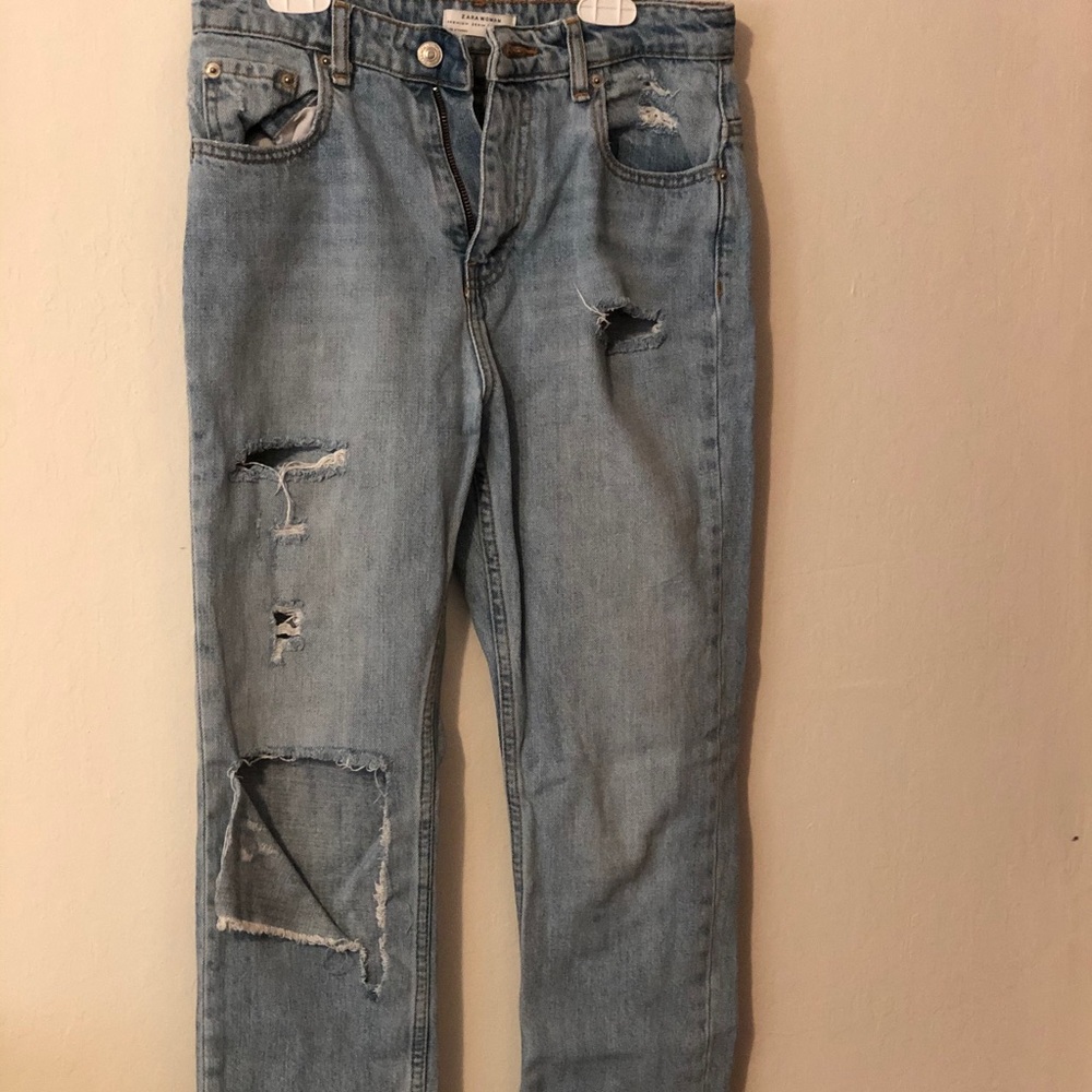 Zara ripped jeans